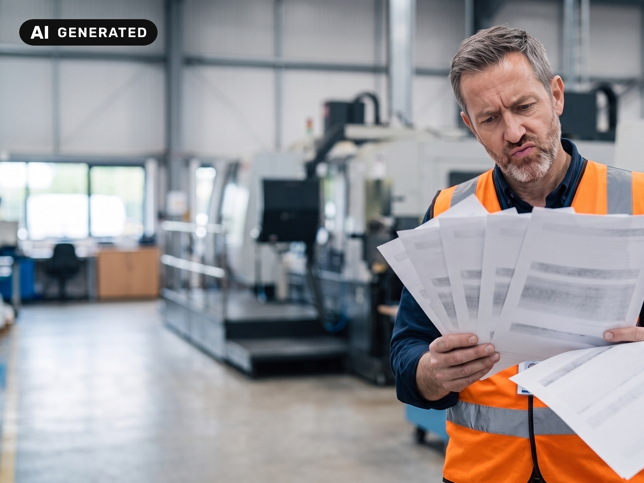 Maschinenbau 1 man documents factory ai edited 2